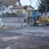 Finishing up at the street.